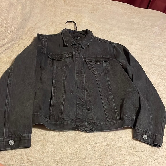 Costco Black Denim Jacket 